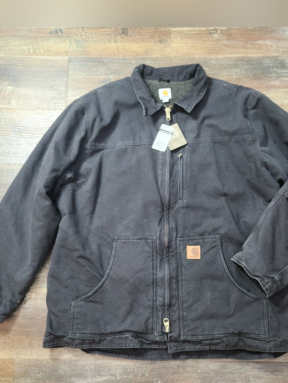 NWT Vintage Carhartt C61 BLK Sandstone Ridge Coat